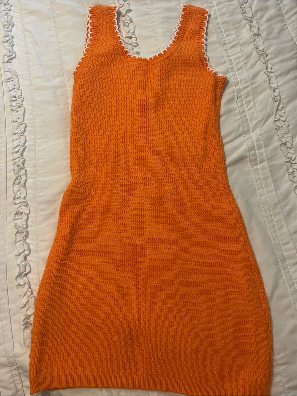 Orange Knit Dress